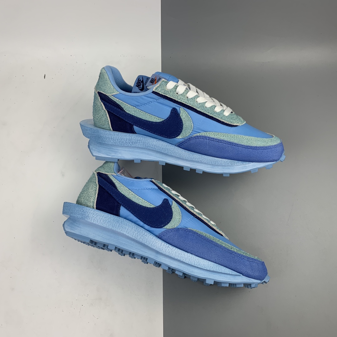 200 Sacai x Nike LVD Waffle Daybreak 日式解构美学重叠设计前卫华夫变形休闲慢跑鞋 BV0073-401