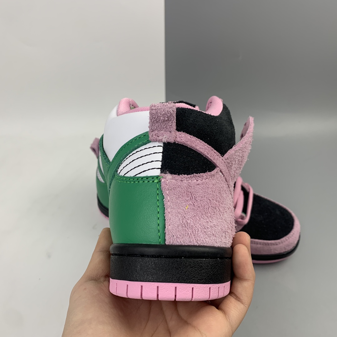 320 Nike SB Dunk High Pro”Invert Celtics”扣篮系列高帮休闲运动滑板板鞋“反转黑粉凯尔特人”CU7349-001