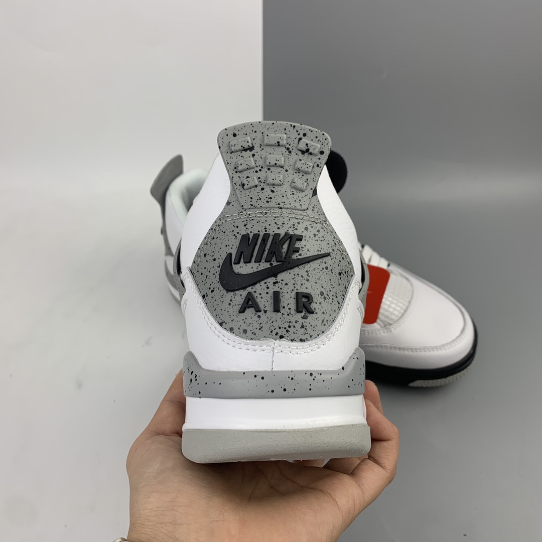 220 Nike Air Jordan 4 Retro White Cement 白水泥 AJ4 乔4 迈克尔·乔丹AJ4代中帮复古休闲运动文化篮球鞋 840606-192