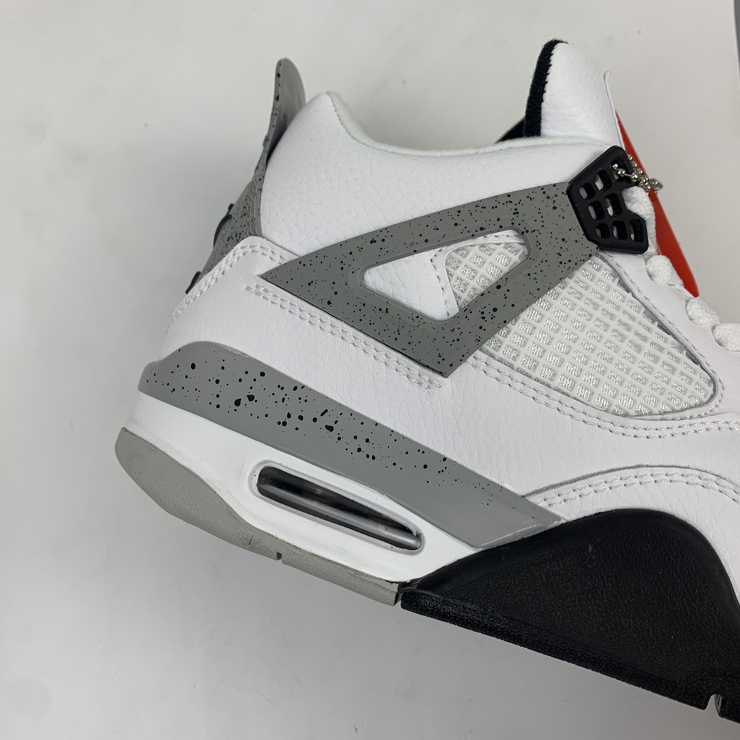 220 Nike Air Jordan 4 Retro White Cement 白水泥 AJ4 乔4 迈克尔·乔丹AJ4代中帮复古休闲运动文化篮球鞋 840606-192