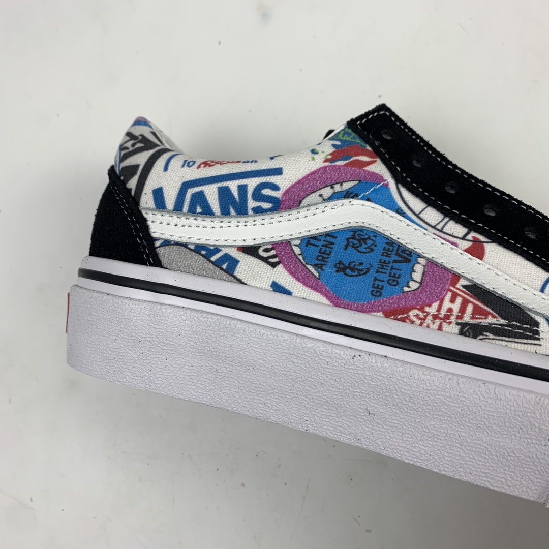 140 Vans Old Skool 新款logo图案低帮休闲板鞋 VN0A38G1VFV