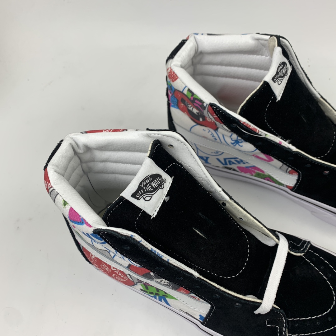 150 Vans Sk8-Hi 新款logo图案高帮休闲板鞋 VN0A38GEVFV