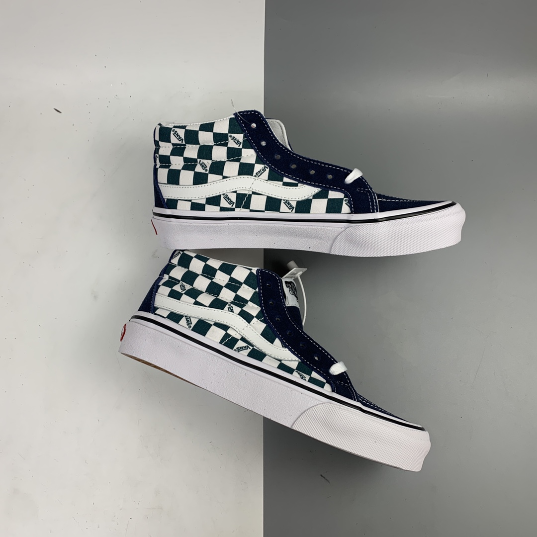 150 Vans Sk8-Mid 棋盘格中帮休闲运动板鞋 VN0A3MV85I9