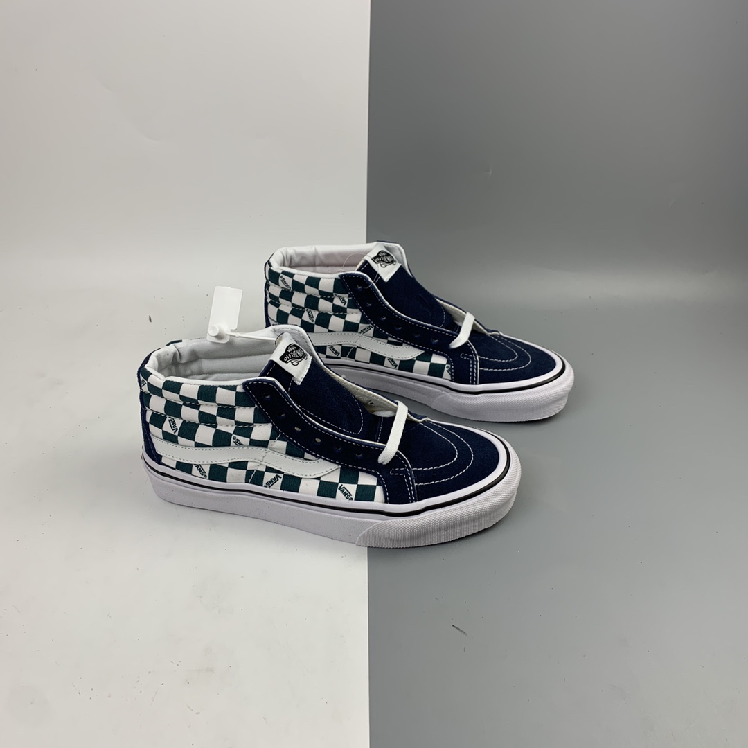 150 Vans Sk8-Mid 棋盘格中帮休闲运动板鞋 VN0A3MV85I9