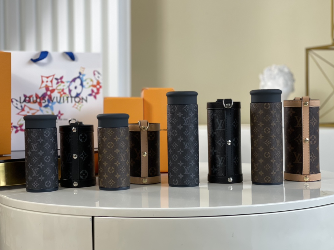 NO:396480,【Exclusive real-life thermos cup】 Collection picture, LV【original leather】, louis vuitton19860909【独家实拍保温杯】集合图,LV【原厂皮】,louis vuitton,Bag