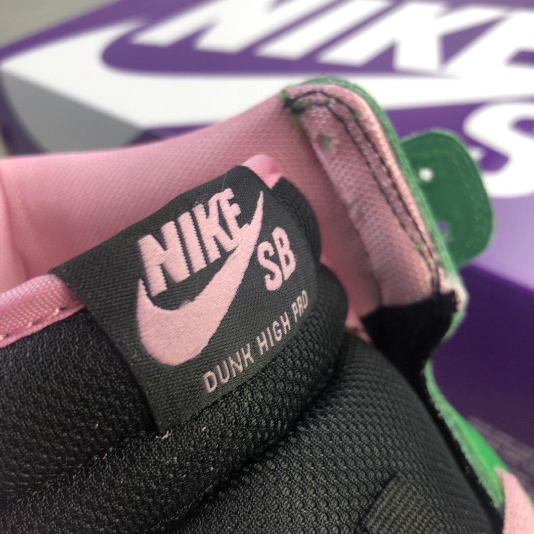 280   Nike SB Dunk High “Invert Celtics”反转黑粉拼色撞色拼接鸳鸯 CU7349-001