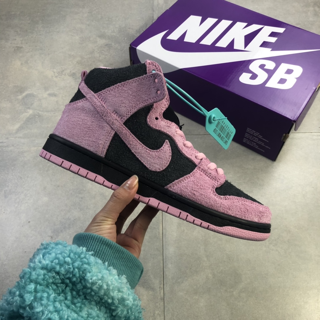 280   Nike SB Dunk High “Invert Celtics”反转黑粉拼色撞色拼接鸳鸯 CU7349-001