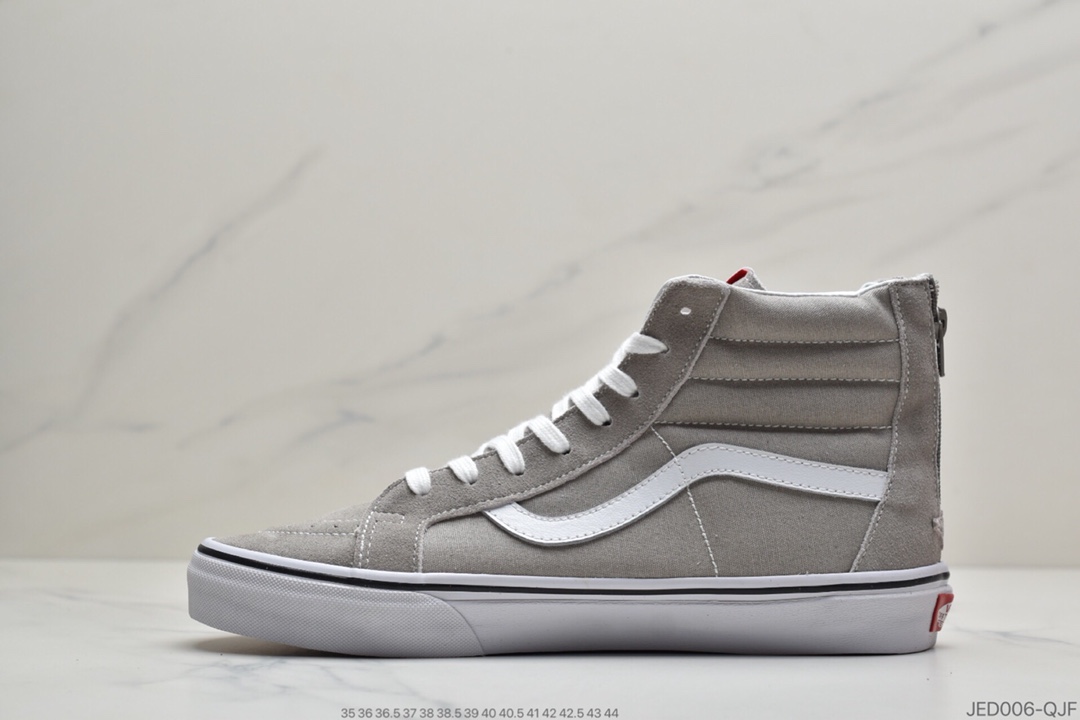 150 公司级万斯拉链灰色 高帮 Vans 万斯 SK8-Hi Zip 雅典灰 冷色系中最好看的配色之一 小红书首发 VN0A32R3Q7S