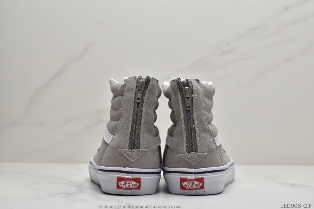 150 公司级万斯拉链灰色 高帮 Vans 万斯 SK8-Hi Zip 雅典灰 冷色系中最好看的配色之一 小红书首发 VN0A32R3Q7S