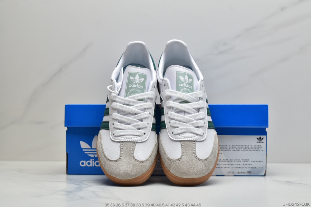 190 公司级阿迪达斯Adidas 近70年的经典Samba OG 原装全头层制作超软头层真皮EE5452