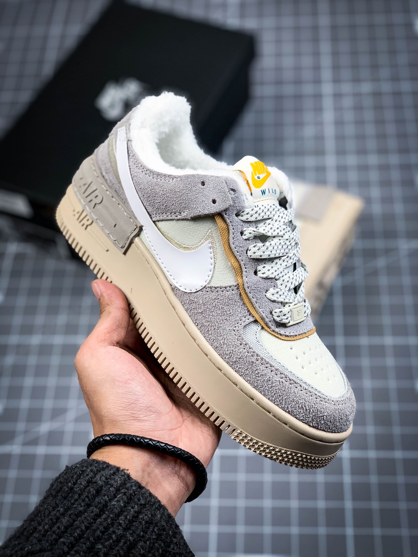 200 NK WMNS Air Force 1 Shadow灰褐色加绒 CT1985-500