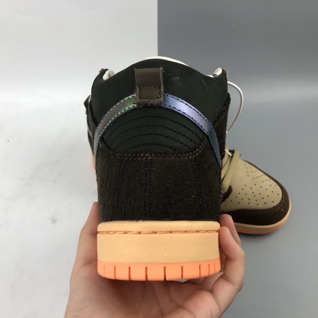 480 Concepts x Nk SB Dunk High”Turdunken”OD DM扣篮系列高帮休闲运动滑板板鞋“烤鸭棕绿野鸭” DC6887-200
