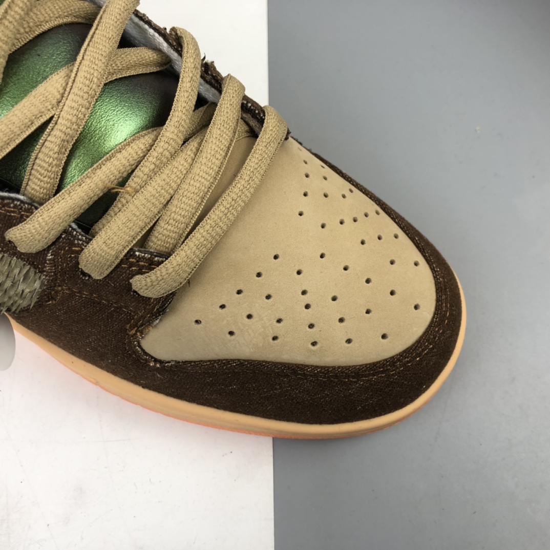 480 Concepts x Nk SB Dunk High”Turdunken”OD DM扣篮系列高帮休闲运动滑板板鞋“烤鸭棕绿野鸭” DC6887-200