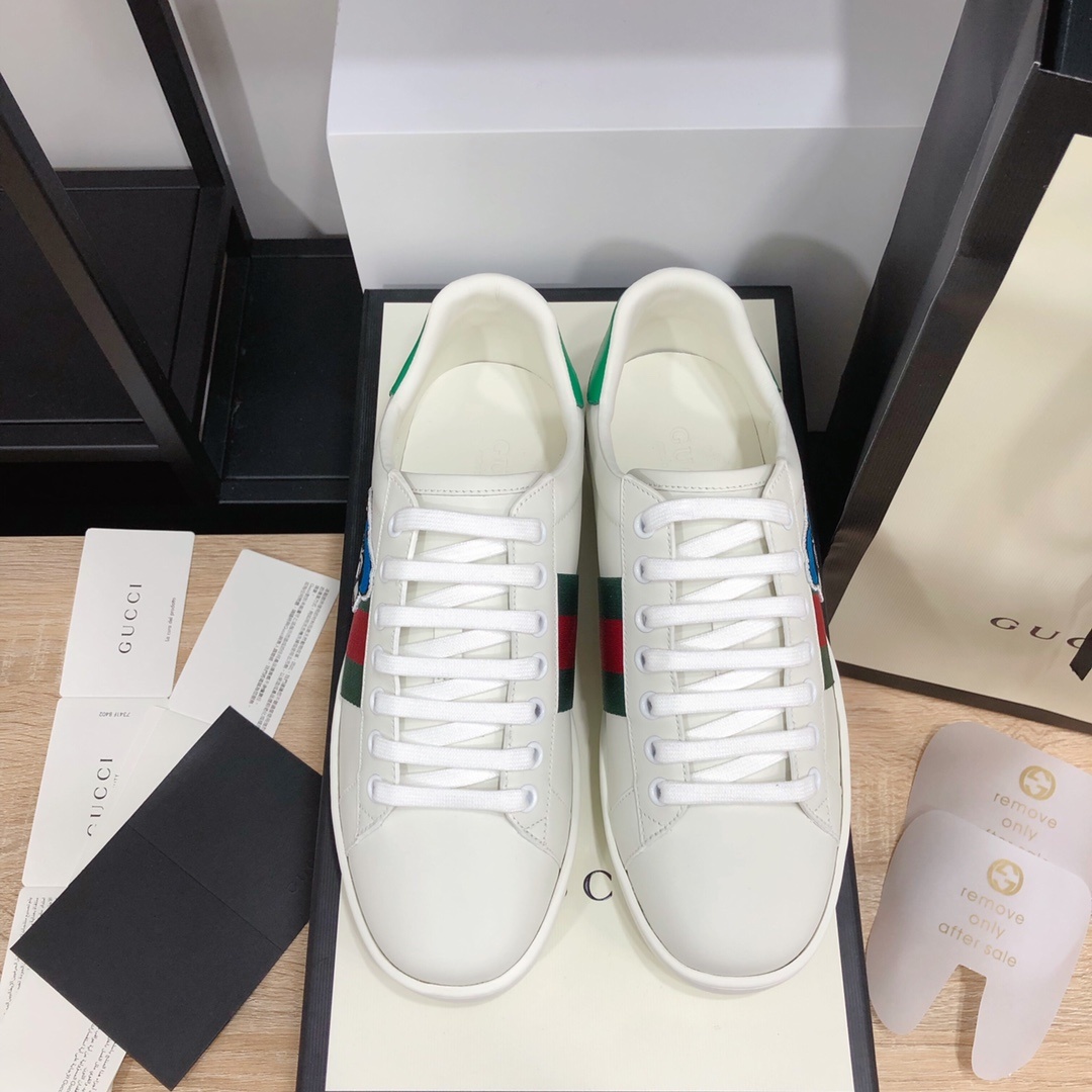 Gucci顶级版本GG情侣款小白鞋近