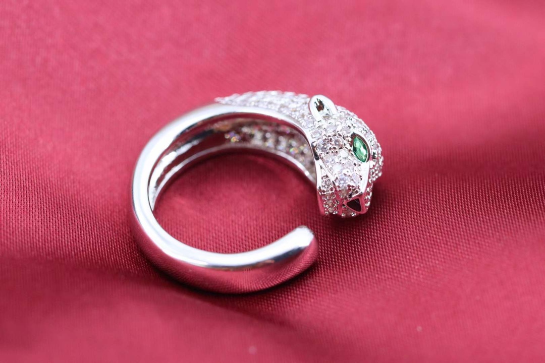 Cartier Cartier 高级珠宝系列 猎豹半钻豹子头戒指