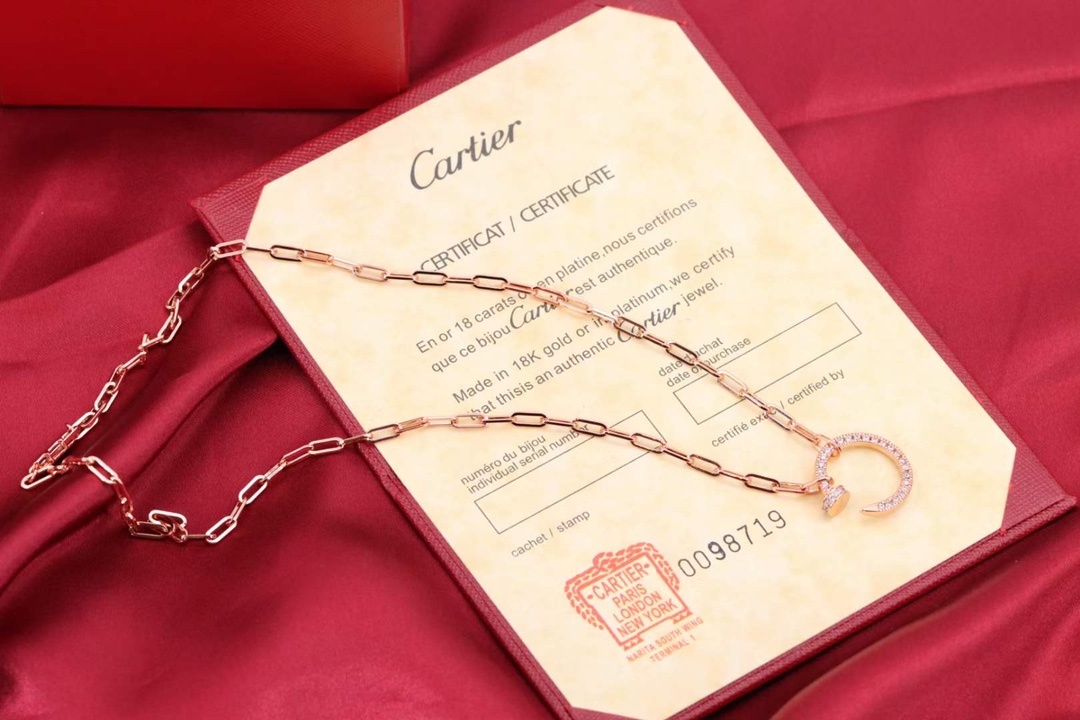 Cartier Cartier 卡地亚 粗链钉子 满钻项链