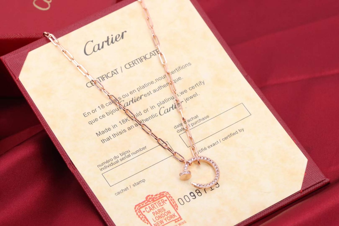Cartier Cartier 卡地亚 粗链钉子 满钻项链