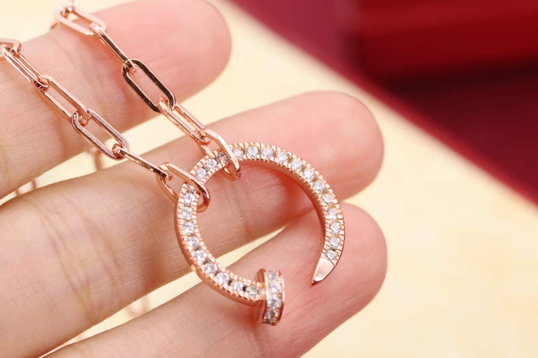Cartier Cartier 卡地亚 粗链钉子 满钻项链