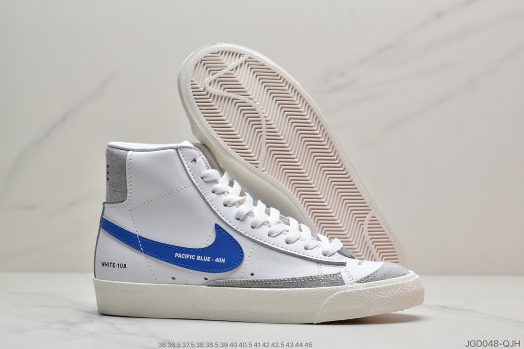 180 耐克Nike Blazer Mid '1977 Vintage”Color Code”经典开拓者高帮百搭休闲运动板鞋“皮革黑左右非对称钩子”DA2142-046