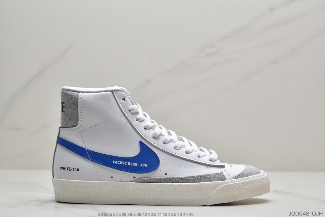 180 耐克Nike Blazer Mid '1977 Vintage”Color Code”经典开拓者高帮百搭休闲运动板鞋“皮革黑左右非对称钩子”DA2142-046