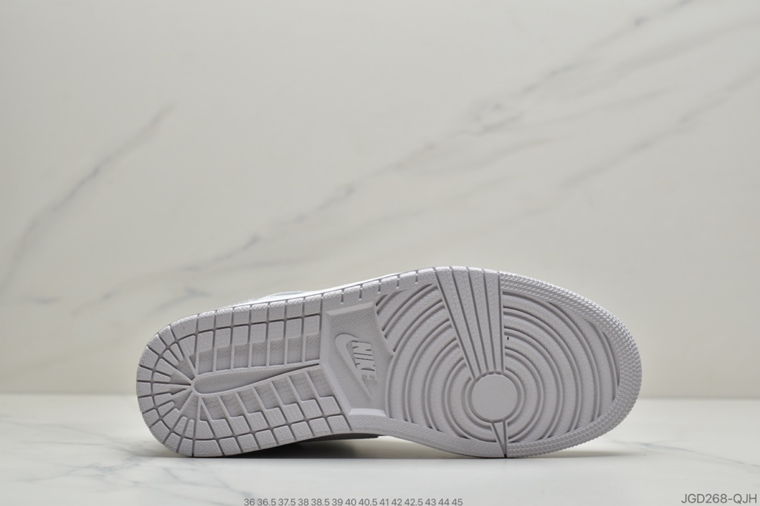 180 公司级耐克NIKE Air Jordan 1 Retro Mid”White Camo”AJ1运动篮球鞋“白灰迷彩”DC9035-100