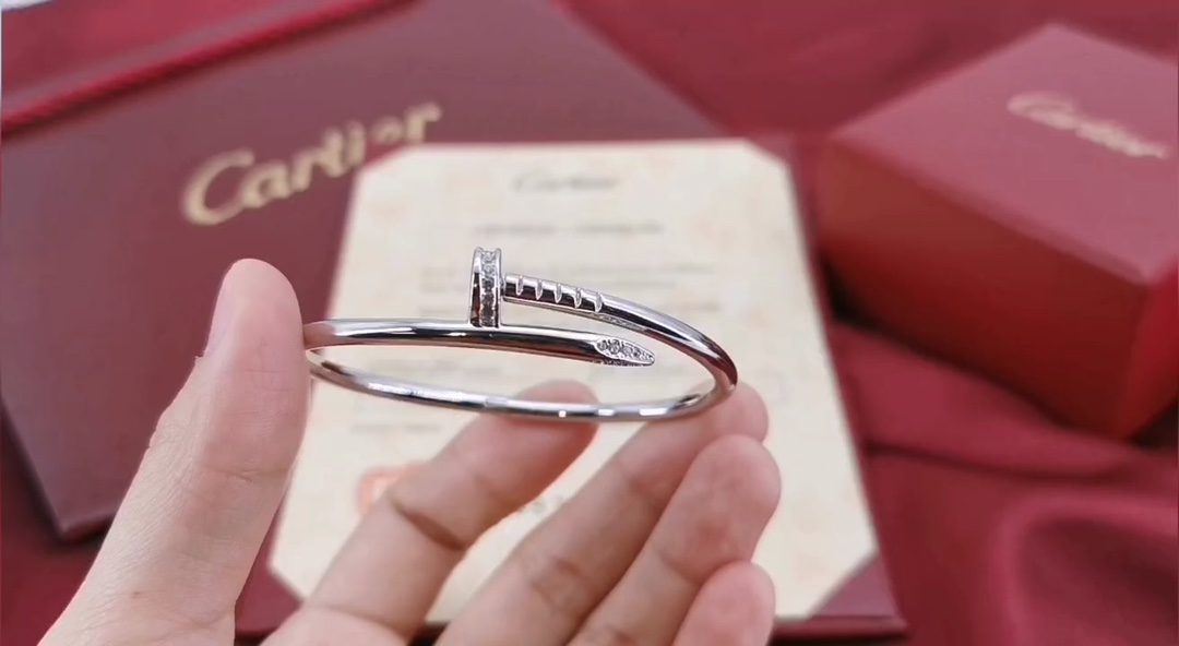 Cartier 银色钉子手镯 视频