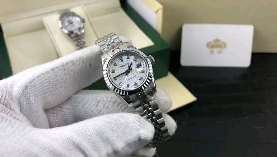 Rolex 皇家 劳力士日志系列贝壳表盘和电纹表盘女表视频欣赏