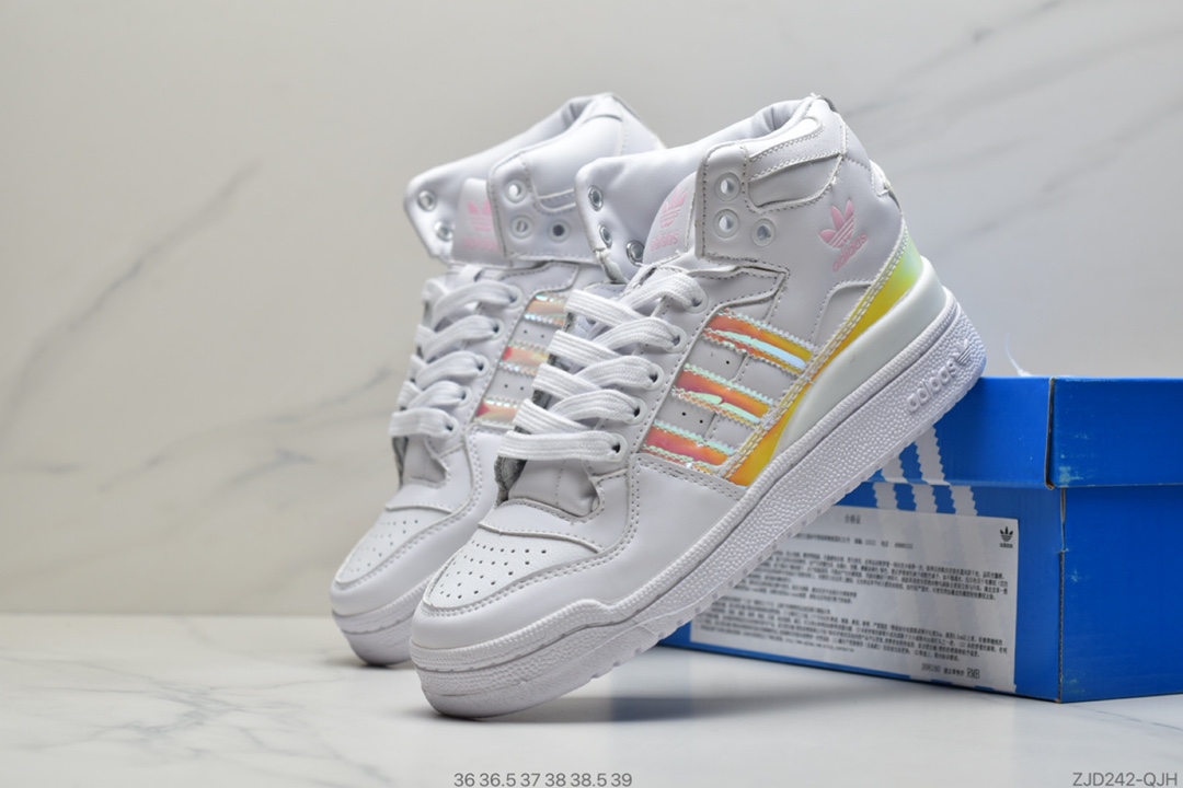 240 公司级阿迪达斯ADIDAS FORUM MID LOW 复古潮流B27665 F37831 BY4375 BY4376