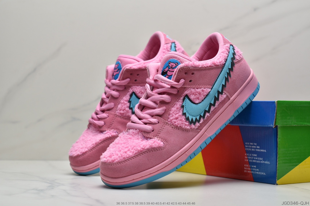 180 SB 低帮板鞋 Grateful Dead x Nike SB Dunk Low QS”Yellow Bear”扣篮系列低帮休闲运动滑板板鞋舞小熊” CJ5378-800