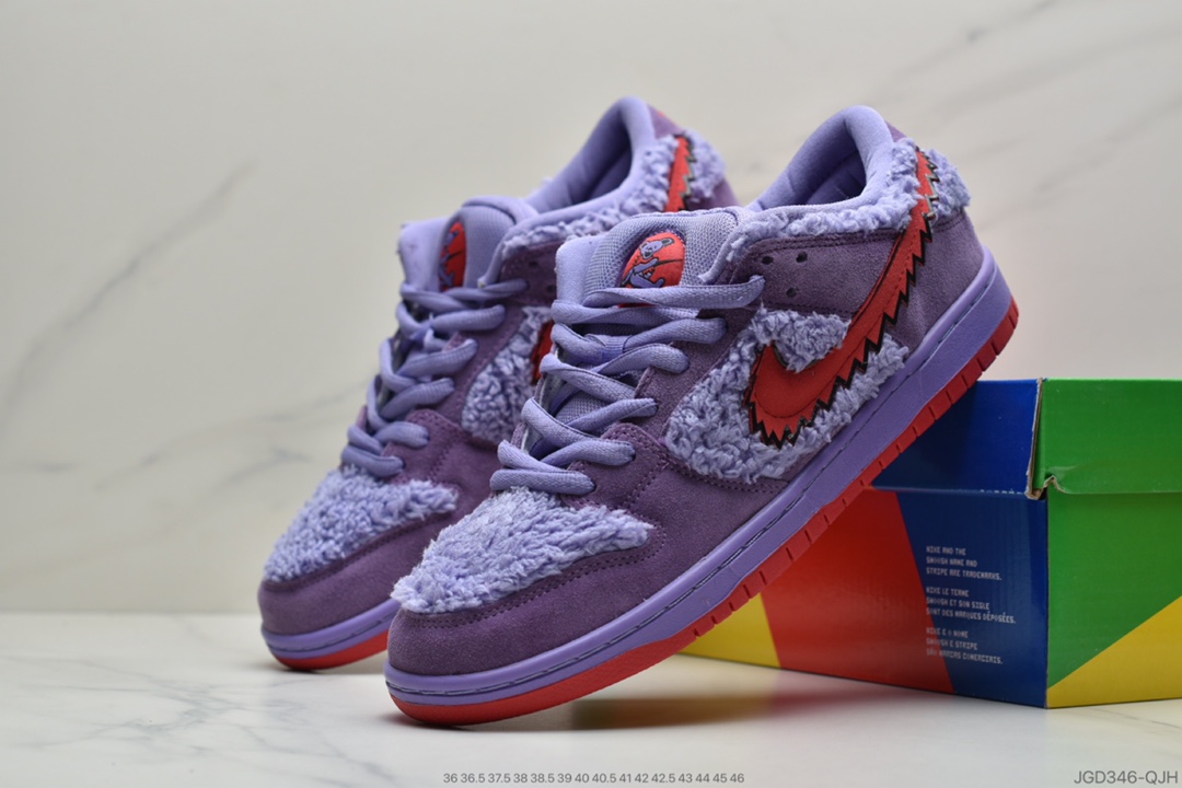 180 SB 低帮板鞋 Grateful Dead x Nike SB Dunk Low QS”Yellow Bear”扣篮系列低帮休闲运动滑板板鞋舞小熊” CJ5378-800