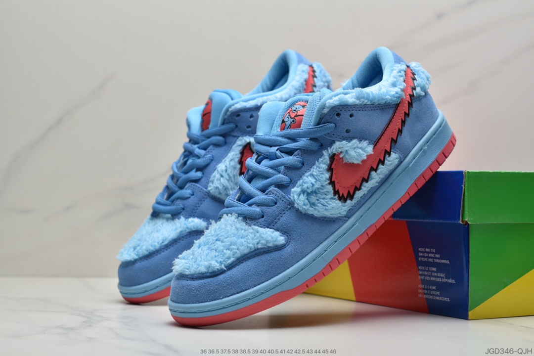 180 SB 低帮板鞋 Grateful Dead x Nike SB Dunk Low QS”Yellow Bear”扣篮系列低帮休闲运动滑板板鞋舞小熊” CJ5378-800