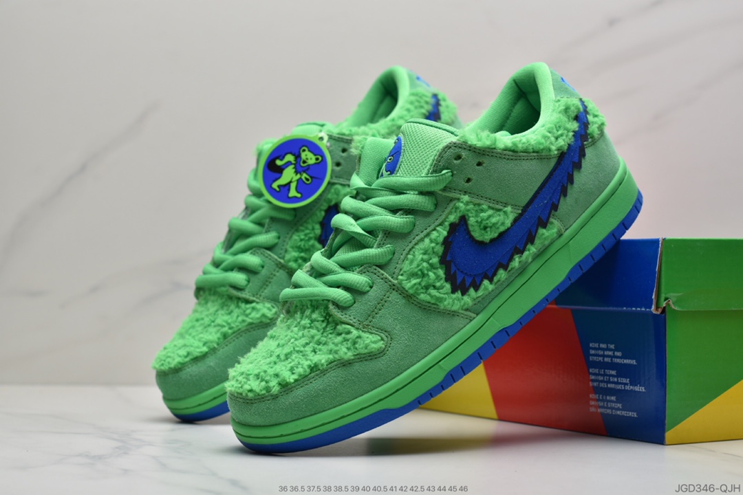 180 SB 低帮板鞋 Grateful Dead x Nike SB Dunk Low QS”Yellow Bear”扣篮系列低帮休闲运动滑板板鞋舞小熊” CJ5378-800