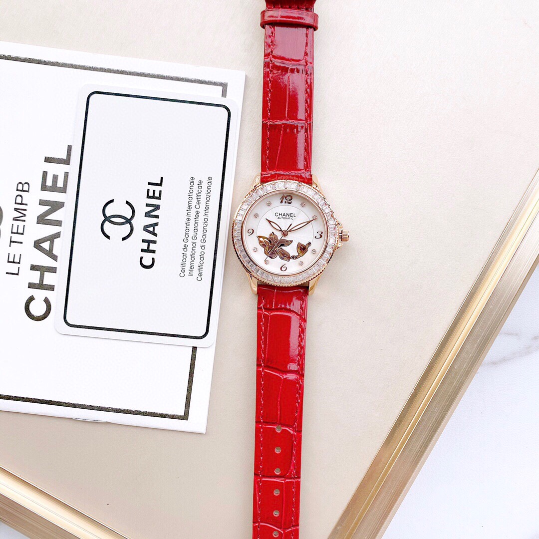 [CHANEL Watches]leather strip plusTop mechanical women