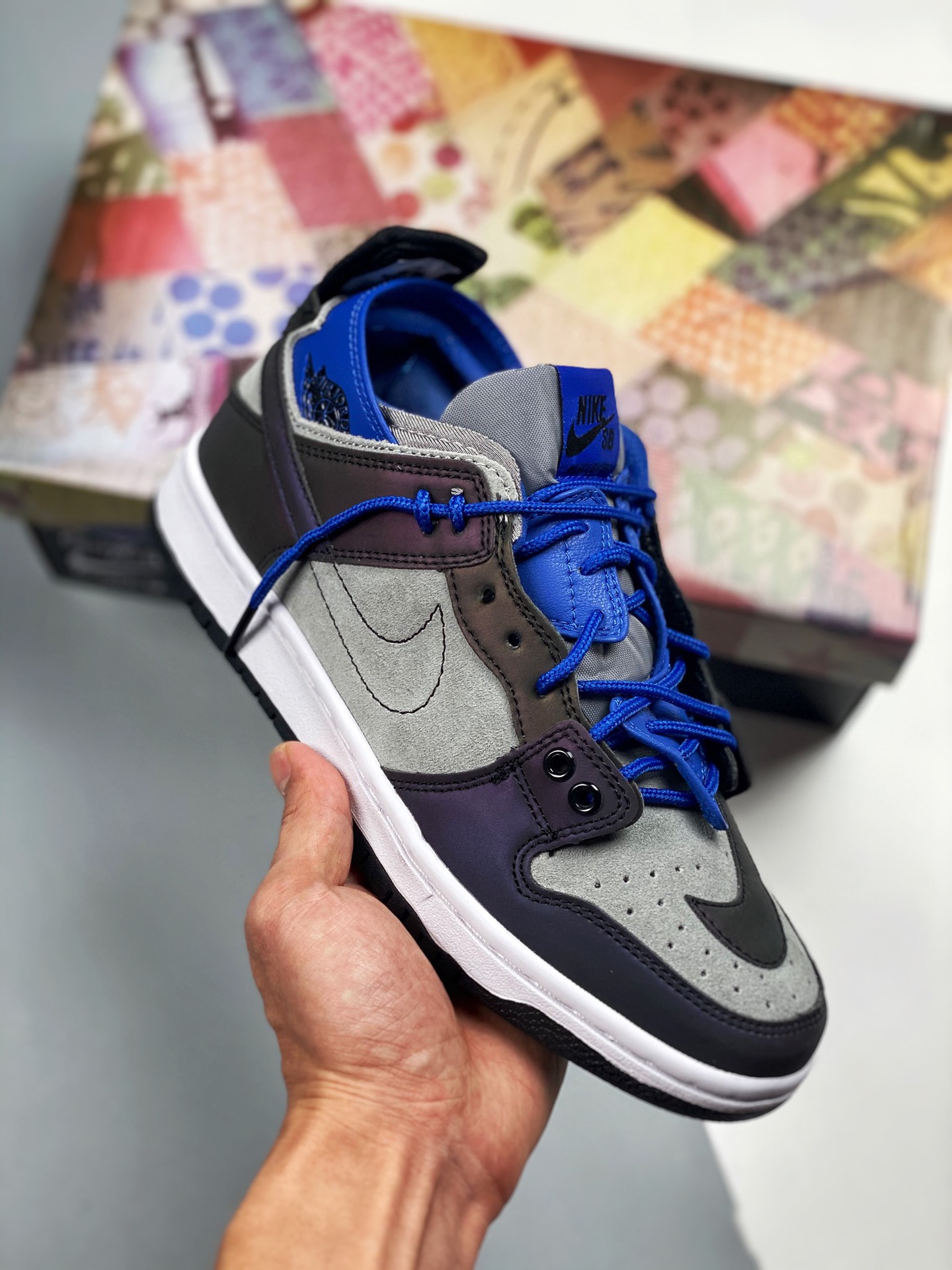 Nike Dunk Low PRO SB 3M reflectante camaleón, primicia real. Tallas: 36 36.5 37.5 38 38.5 39 40 40.5 41 42 42.5 43 44 4…
