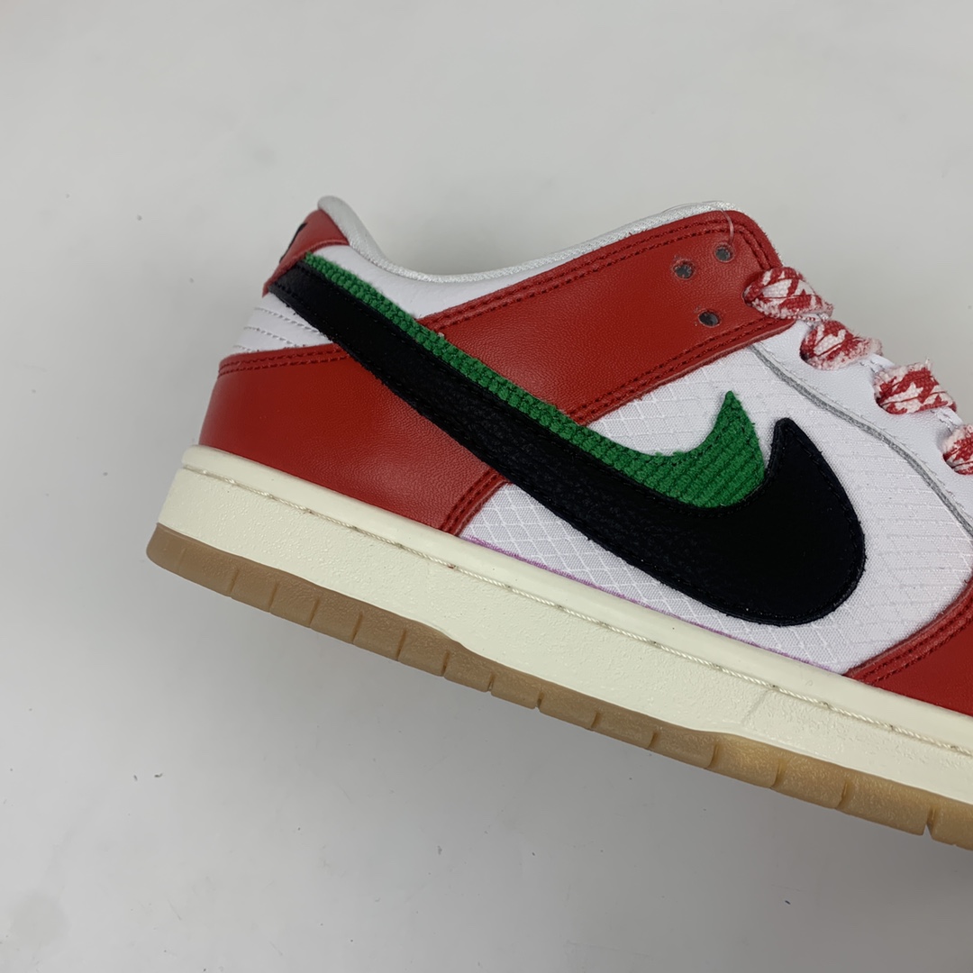 220 Frame Skate x Nk SB Dunk Low “Habibi”白红双勾 扣篮系列复古低帮休闲运动滑板板鞋 CT2550-600