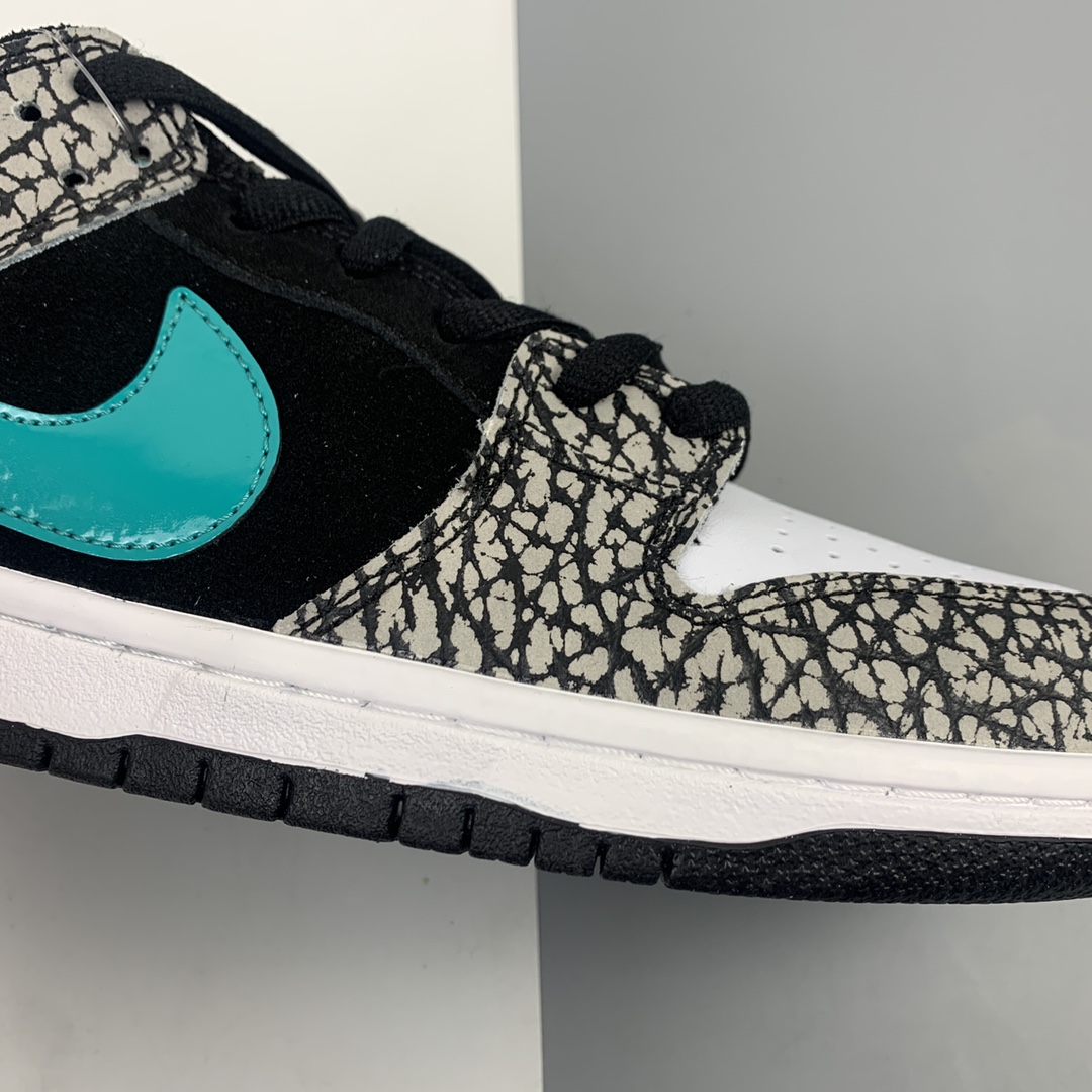 200 Nike SB Dunk Low PRO”Elephant” 扣篮系列复古低帮休闲运动滑板板鞋  BQ6817-009