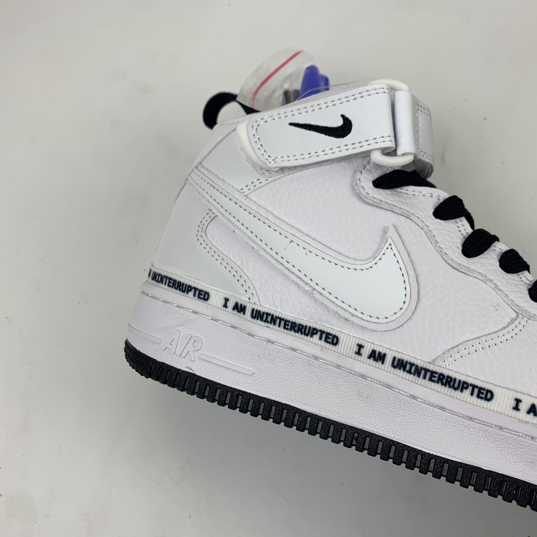 260 Nk Air Force 1'07 Mid x Uniterrupted 涂鸦詹姆斯联名同款3M反光中帮休闲运动板鞋 BC2306-460