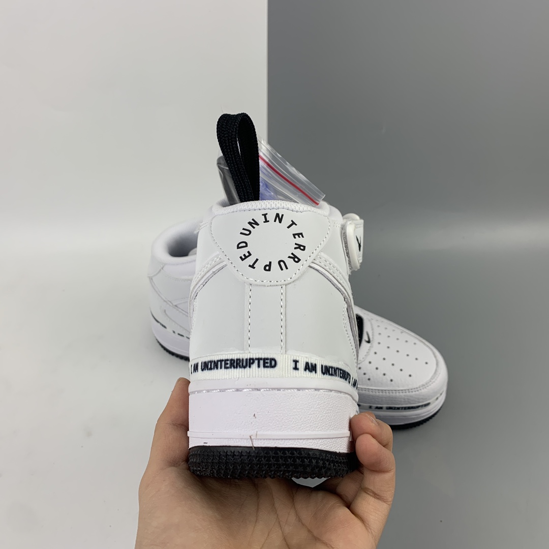 260 Nk Air Force 1'07 Mid x Uniterrupted 涂鸦詹姆斯联名同款3M反光中帮休闲运动板鞋 BC2306-460