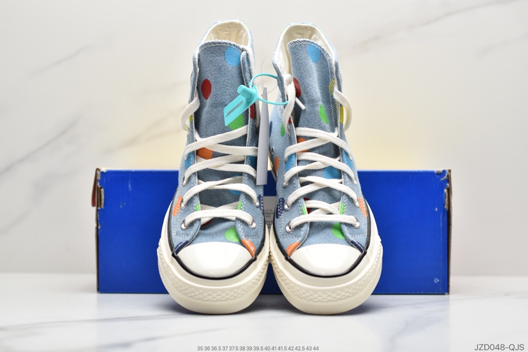 140 公司级硫化工艺 Converse x Golf Wang Chuck 70 水洗牛仔布高帮休闲板鞋 170011C