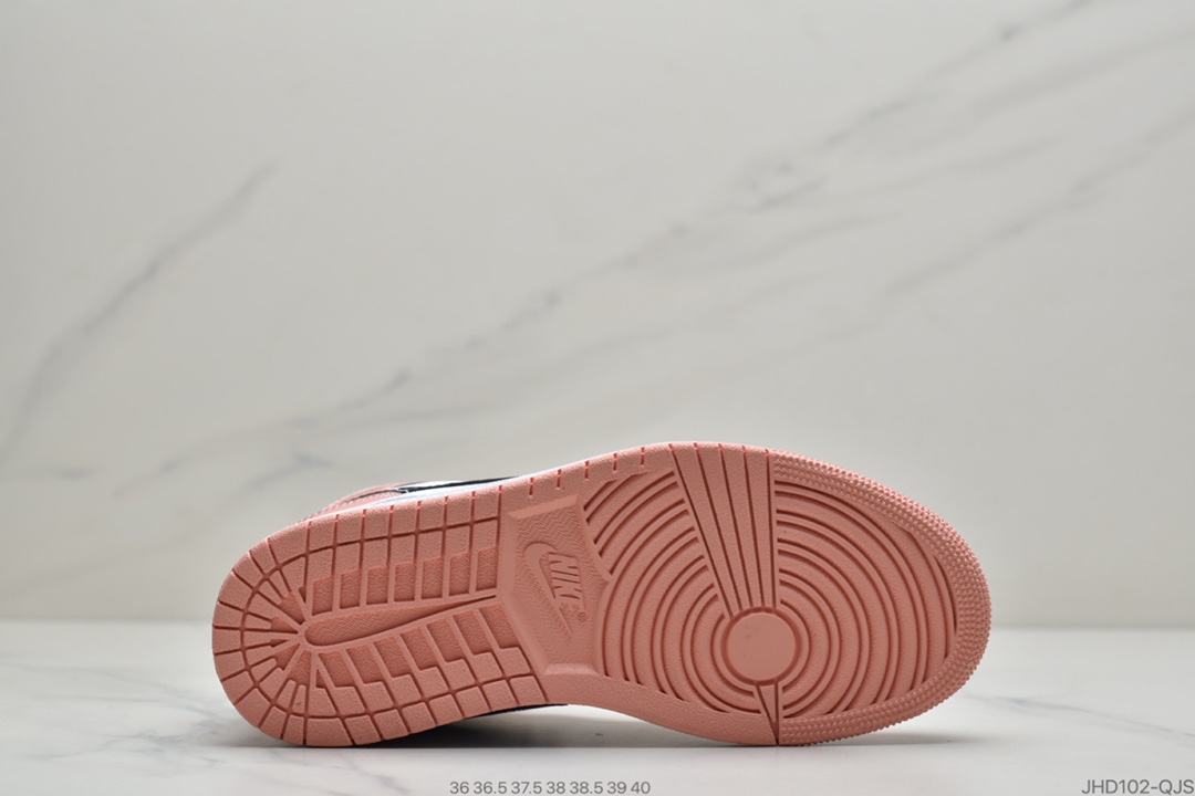 190 公司级Air Jordan 1 Mid “Pink Quartz” 中帮 粉色石英 555112-603