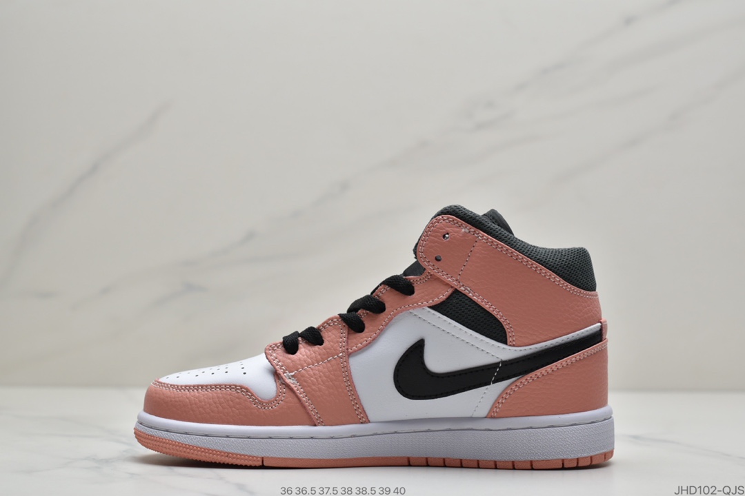 190 公司级Air Jordan 1 Mid “Pink Quartz” 中帮 粉色石英 555112-603