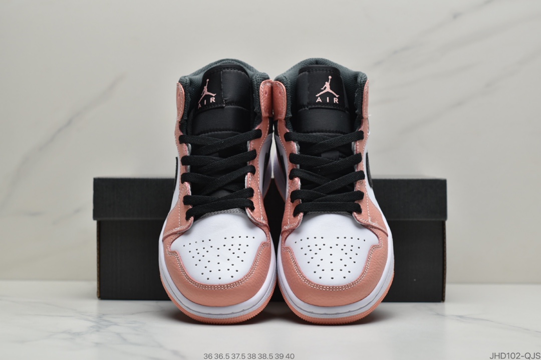 190 公司级Air Jordan 1 Mid “Pink Quartz” 中帮 粉色石英 555112-603