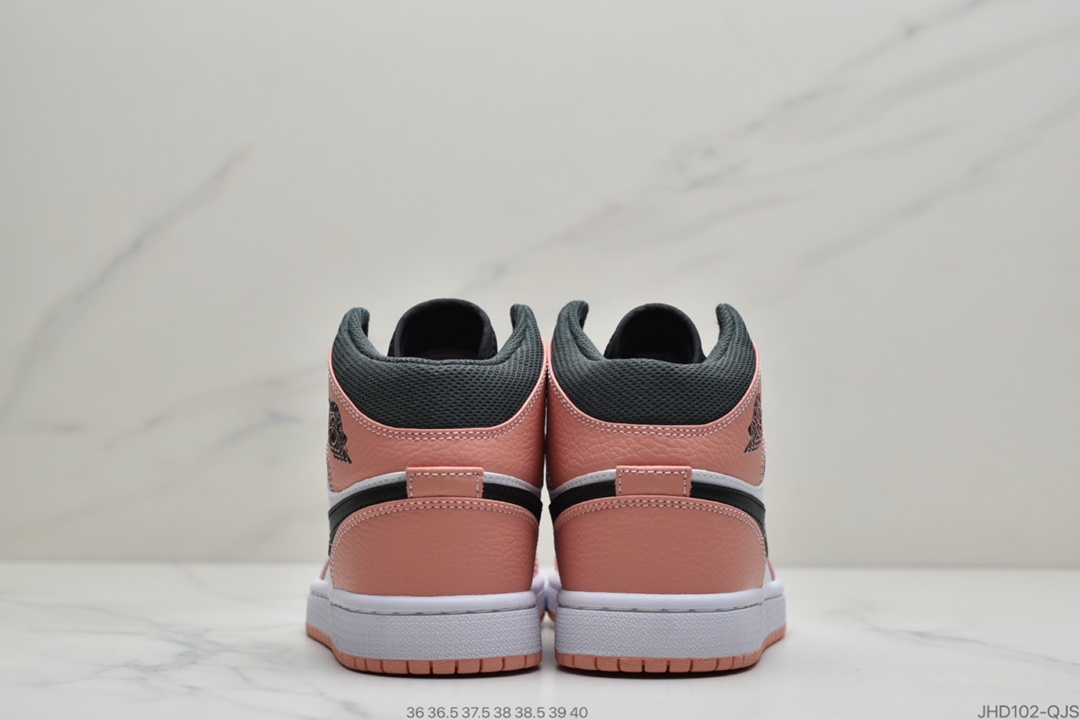 190 公司级Air Jordan 1 Mid “Pink Quartz” 中帮 粉色石英 555112-603