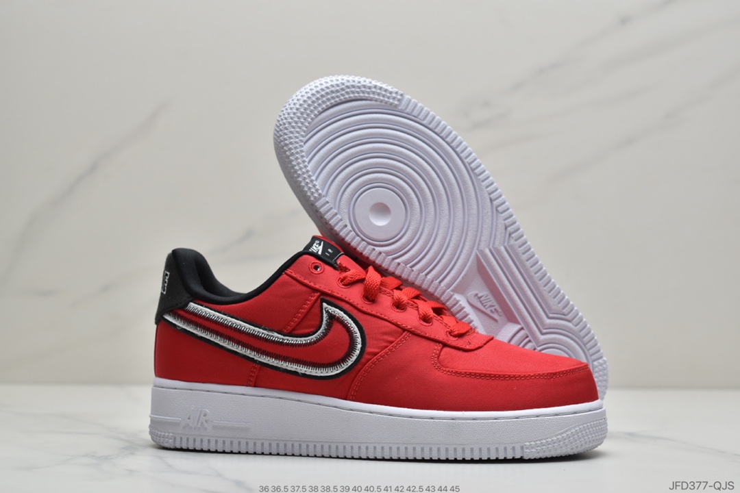170 公司级耐克Nike Air Force 1 '07 LV8”Hoops Black”AF1空军一号低帮经典百搭休闲运动板鞋“尼龙布黑白灰钩子”CD0886-001