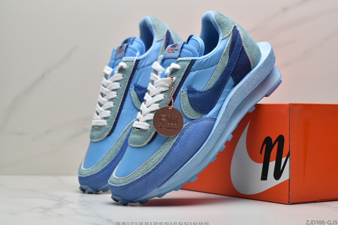 240 公司级华夫解构双勾蓝色 纯原版本 Sacai x Nike LVD Waffle Daybreak 全新华夫BV0073-401