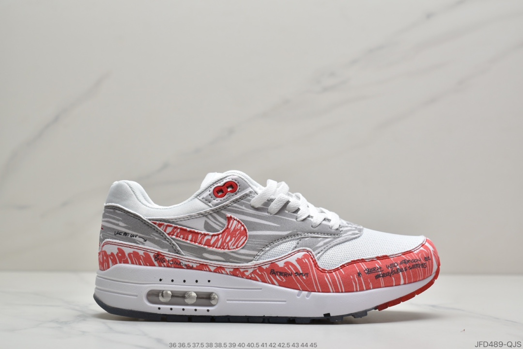 180 公司级耐克Nike Air Max 1 Sketch To Shelf “Schematic”黑线白条 CJ4286-001