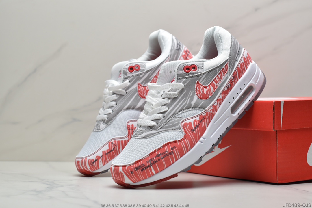 180 公司级耐克Nike Air Max 1 Sketch To Shelf “Schematic”黑线白条 CJ4286-001