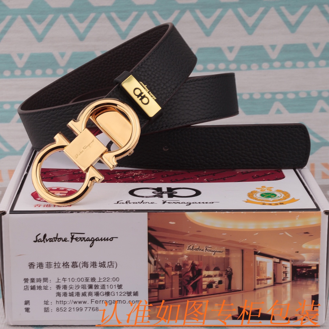品名菲拉格木皮带️原单腰带材料百分百
