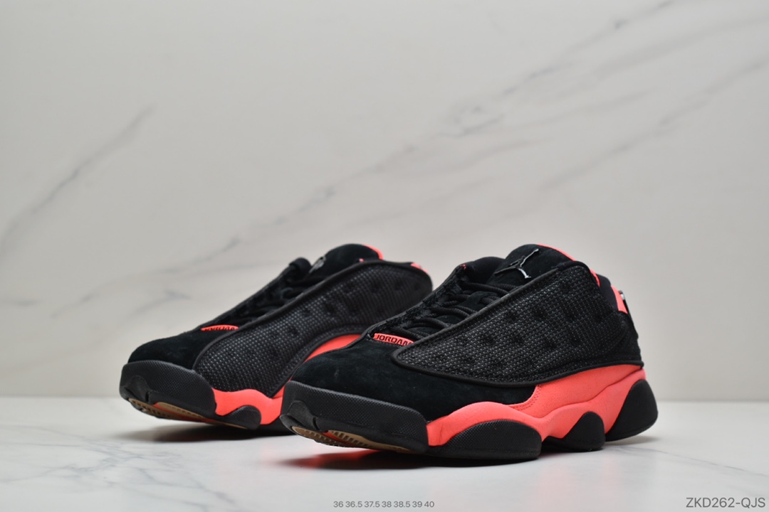 270 公司级 CLOT x Air Jordan 13 Low “Black and red”黑红 AT3102-006