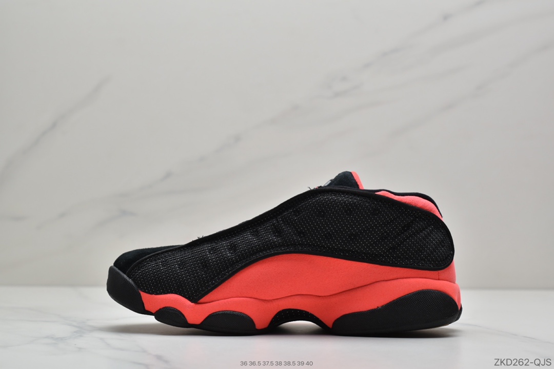 270 公司级 CLOT x Air Jordan 13 Low “Black and red”黑红 AT3102-006